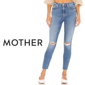 MOTHER The Looker Ankle Fray Jeans – “Not Cut & Pasted” – Size 29